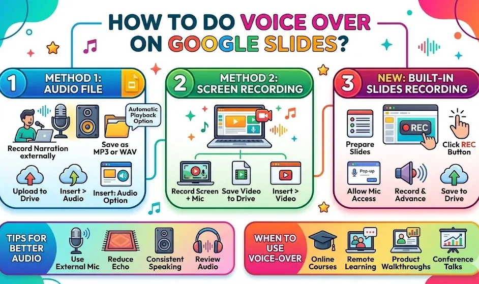 How To Do Voice Over Google Slides?