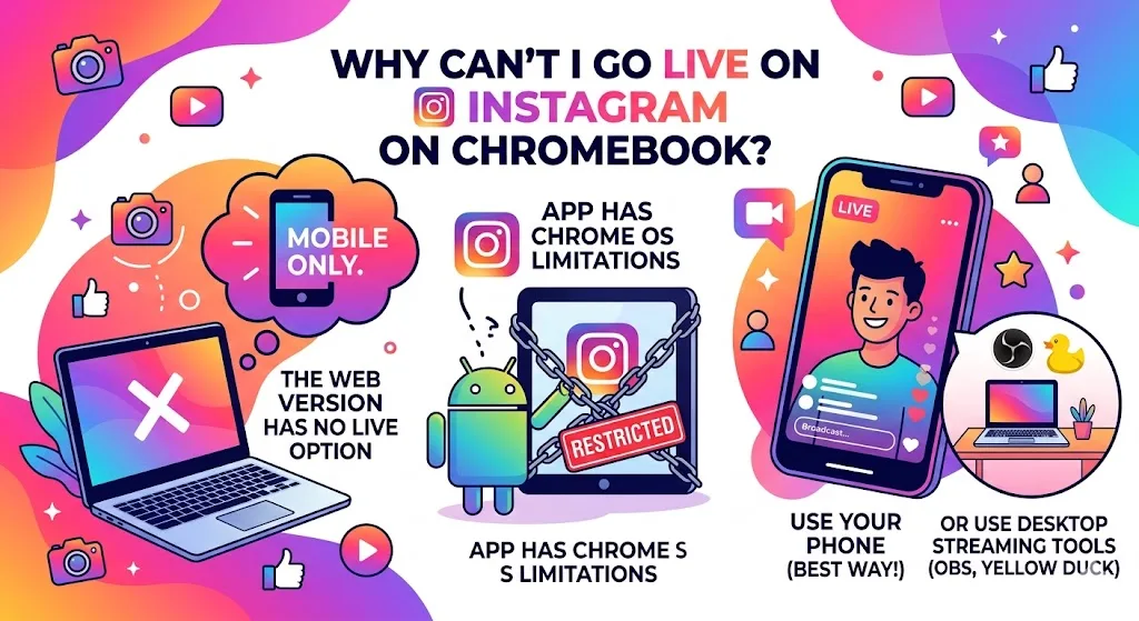 Why Can’t I Go Live on Instagram On My Chromebook