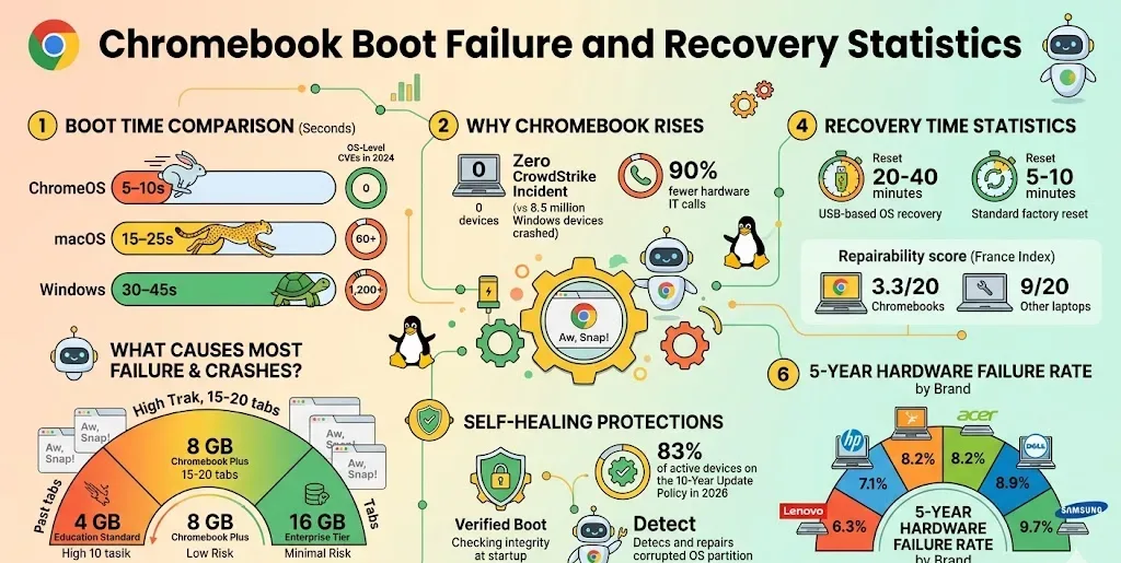 Chromebook Boot Failure and Recovery Statistics 2026