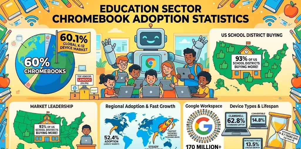 Education Sector Chromebook Adoption Statistics 2026