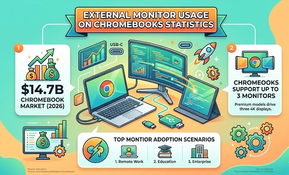External Monitor Usage on Chromebooks Statistics 2026