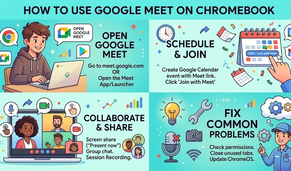 How To Use Google Meet on Chromebook