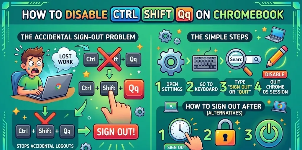 How to Disable Ctrl Shift Qq on Chromebook