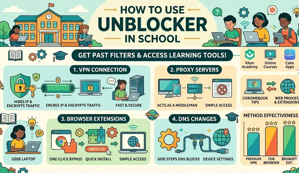 How To Use Unblocker In School