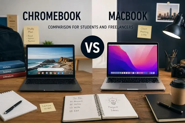 Chromebook vs MacBook: Comparison For Students And Freelancers