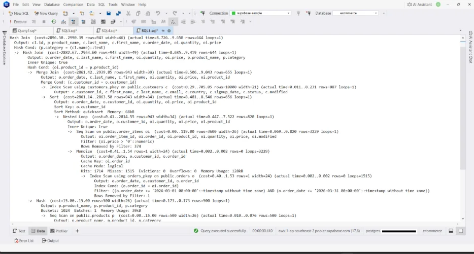 Manual PostgreSQL Performance Tuning vs. Using dbForge AI Assistant