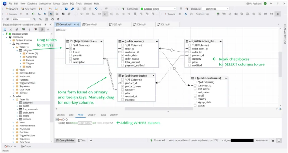 Why a Visual Query Builder Still Matters in AI-era PostgreSQL Workflows