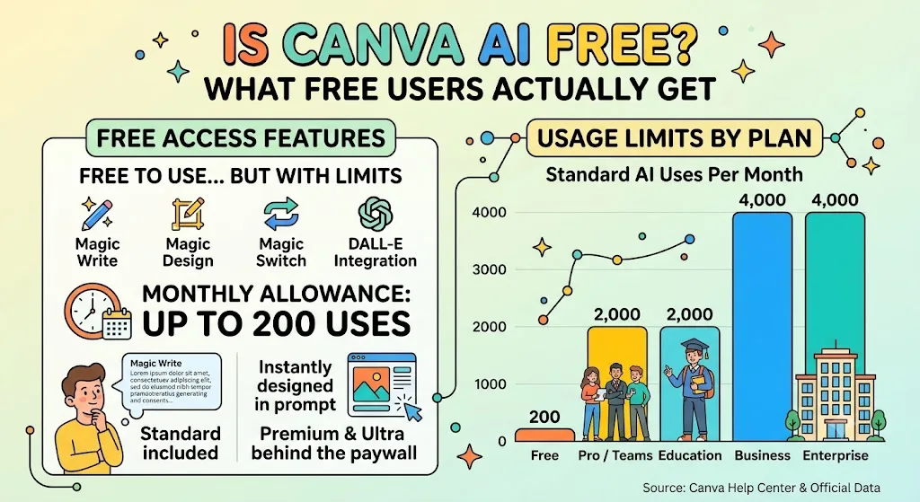 Is Canva AI free to use?