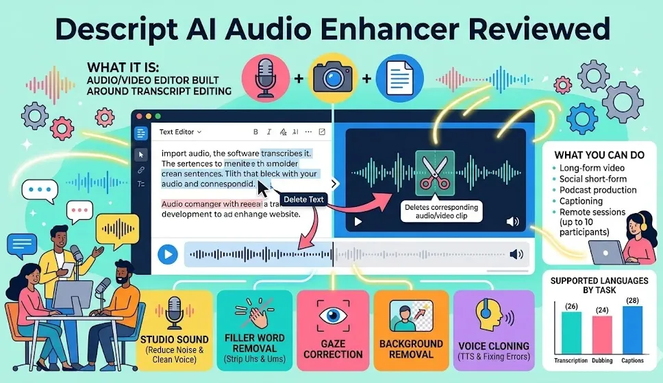 Descript AI Audio Enhancer Reviewed
