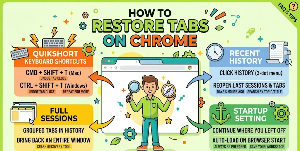 How to Restore Tabs on Chrome