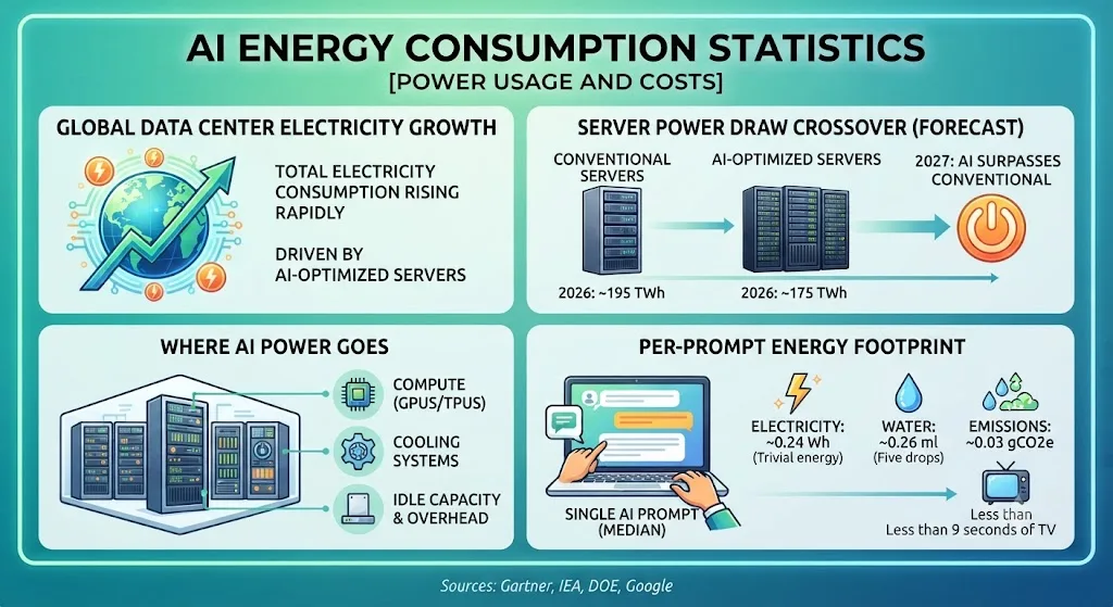AI Energy Consumption Statistics 2026 [Power Usage And Costs]