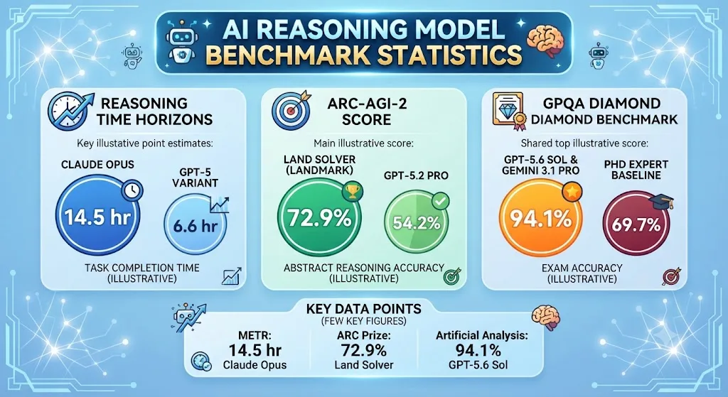 AI Reasoning Model Benchmark Statistics 2026