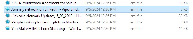 Expert thunderbird mailbox in EML file format