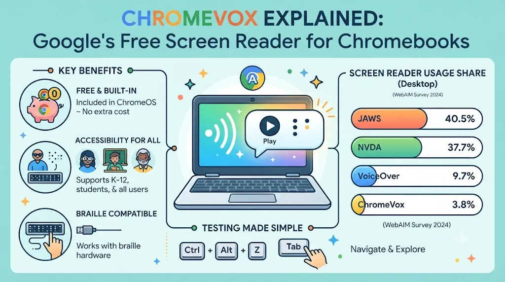 ChromeVox Explained: Google’s Free Screen Reader for Chromebooks