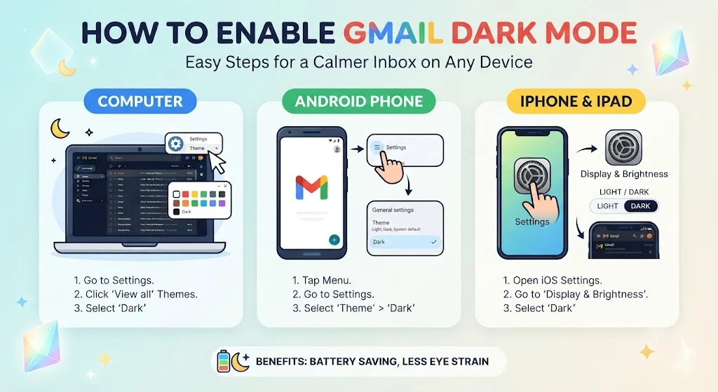How To Enable Gmail Dark Mode