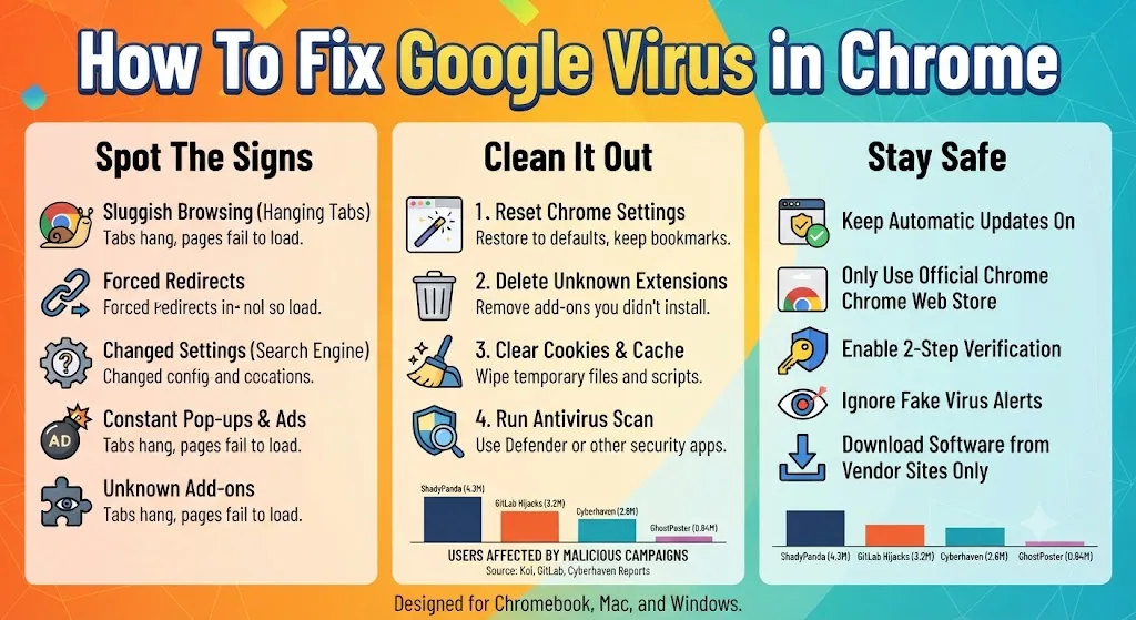 How To Fix Google Virus in Chrome