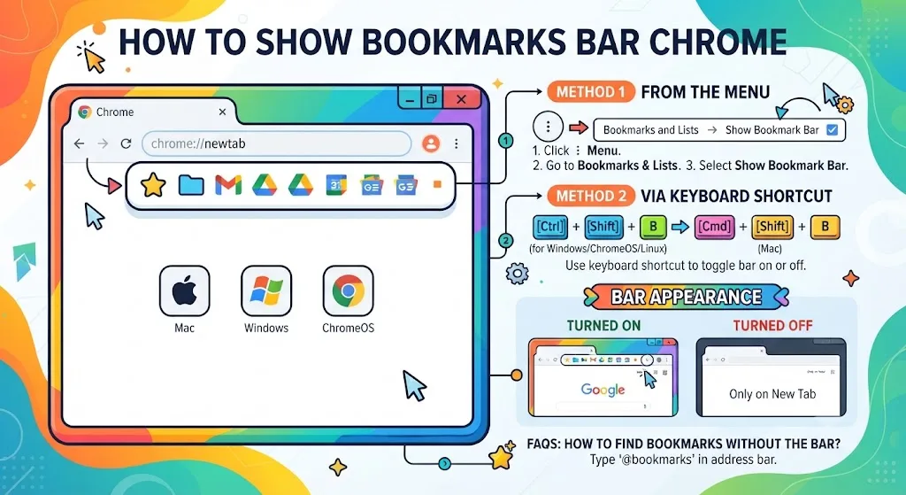 How to Show Bookmarks Bar Chrome