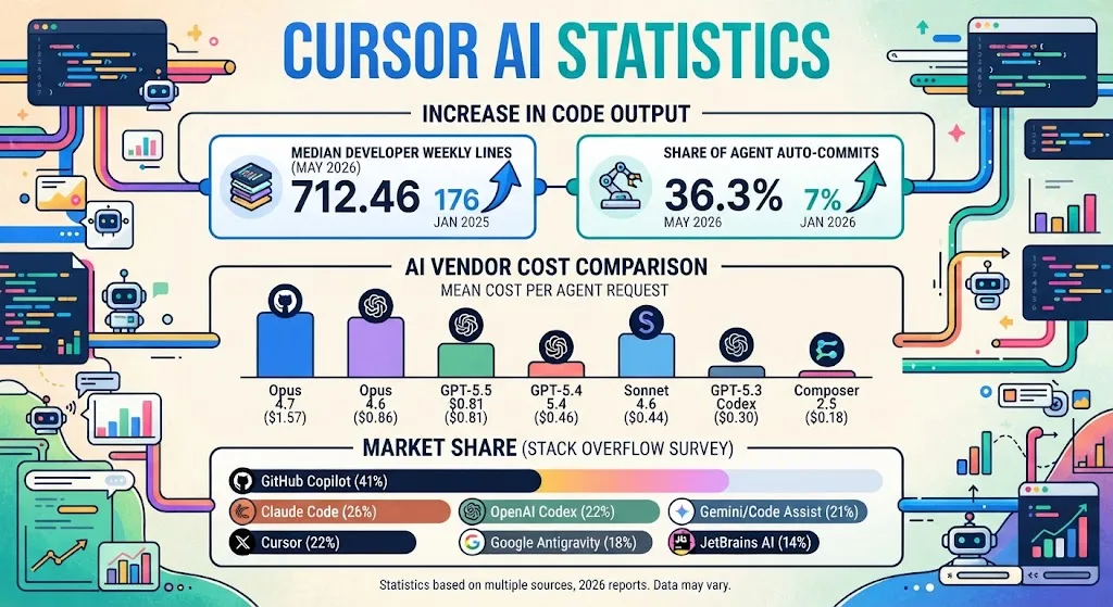Cursor AI Statistics 2026
