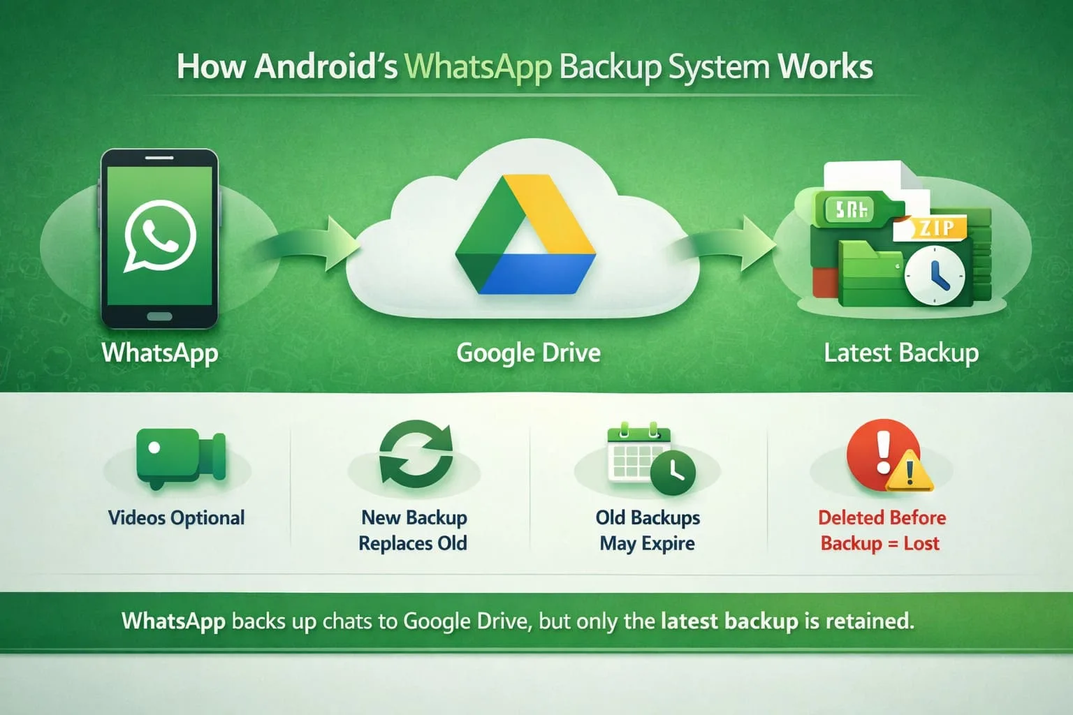 how whatsapp backup works