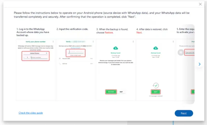 backup and restore whatsapp