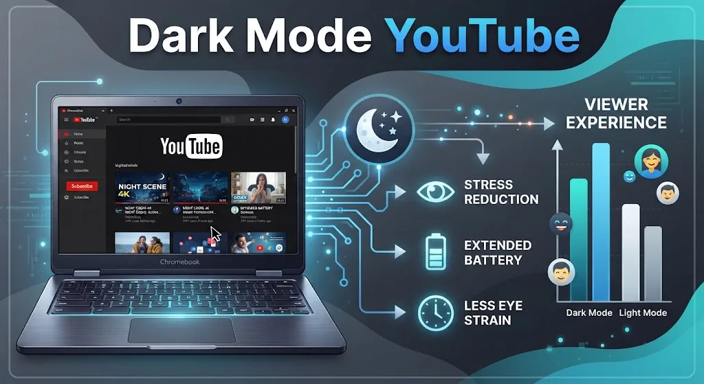How to Switch On Dark Mode On YouTube On Chromebook